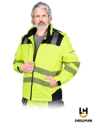 Kurtka robocza zimowa odblaskowa żółta VOLTER ocieplana