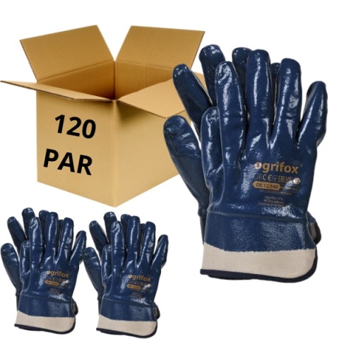 Rękawice robocze nitrylowe olejowe OX-NITERFULL OGRIFOX