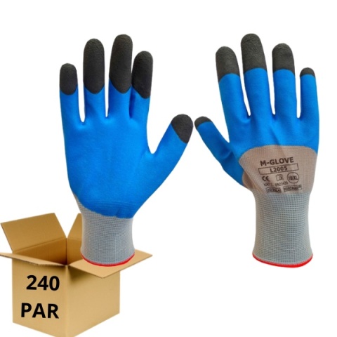 Rękawice robocze powlekane spienionym lateksem L2005 240 PAR
